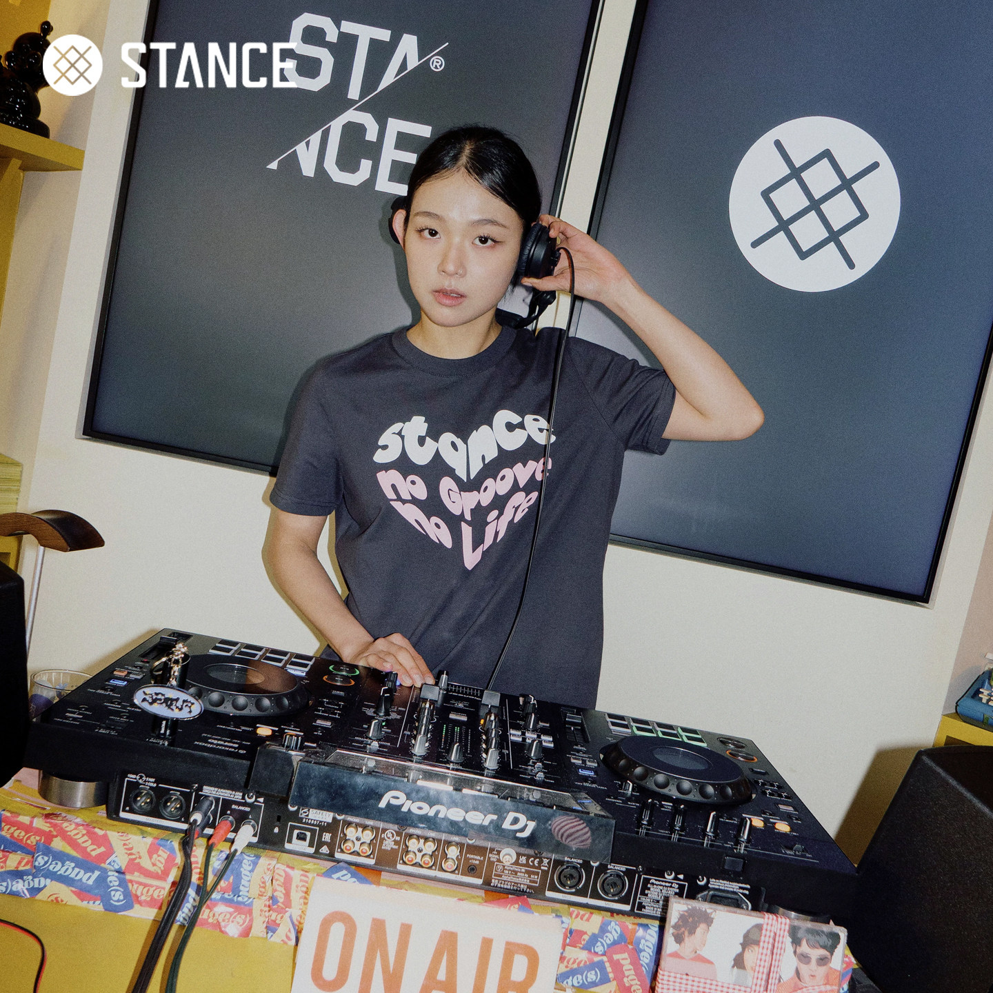 stance女款短袖秋季新款韩版T恤修身印花logo辣妹收腰T恤官方旗舰