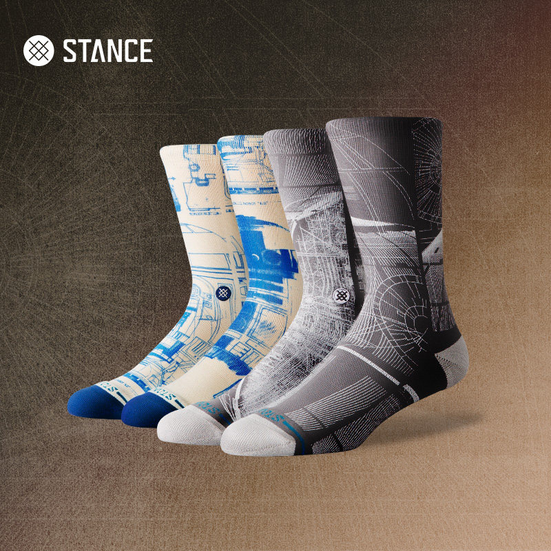STANCE 星球大战联名休闲袜556中筒袜个性舒适潮袜男女袜子夏季