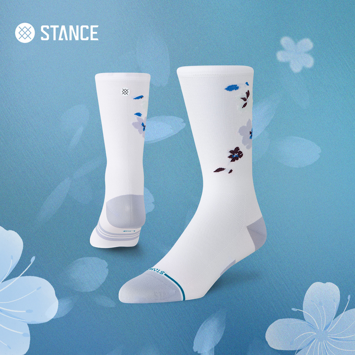STANCE斯坦斯运动专业骑行袜418夏季薄款透气男女中筒袜樱花袜子