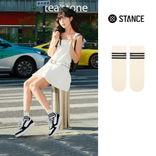 STANCE女生袜子春秋外穿条纹低筒袜休闲袜显腿瘦舒适透气中筒袜