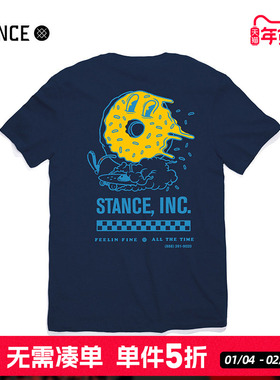 STANCE FEELIN FINE设计款纯棉印花T恤休闲上衣