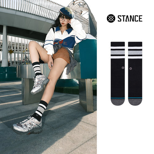 stance条纹袜子个性潮牌