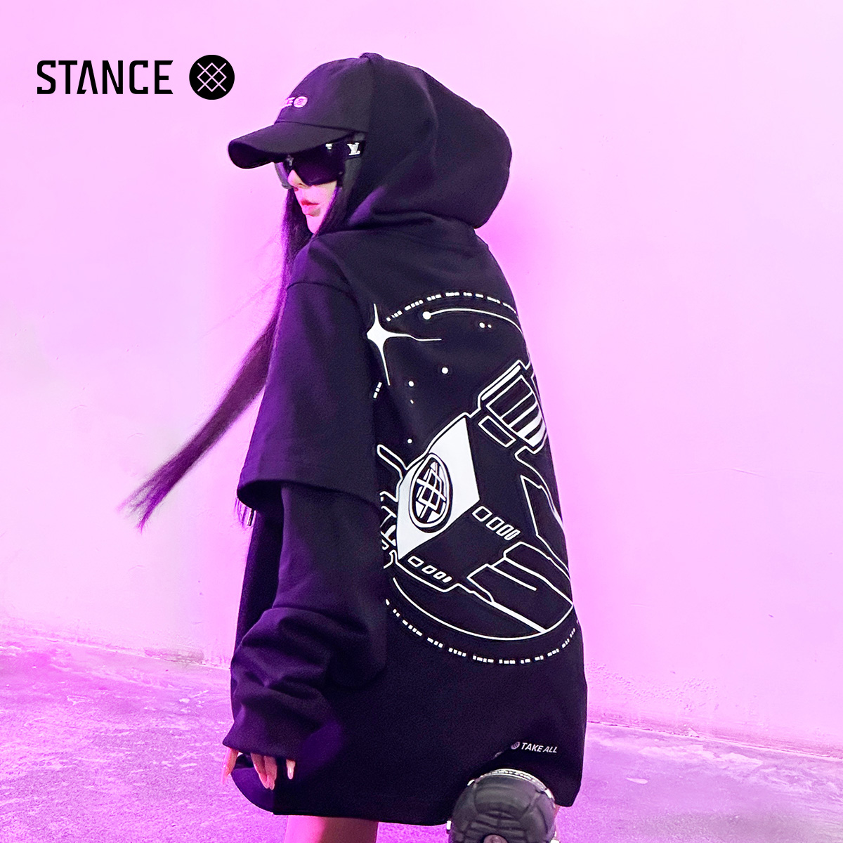 TAKEALL联名STANCE连帽卫衣