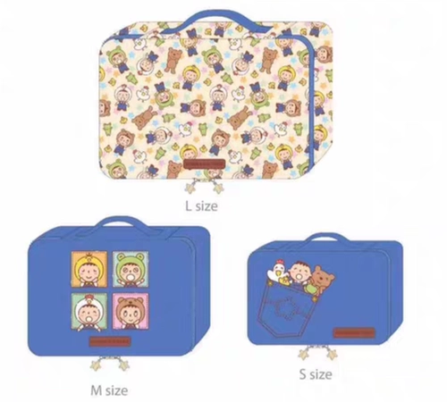 Японская милая сумка для хранения, комплект, вместительный и большой набор, 3 предмета