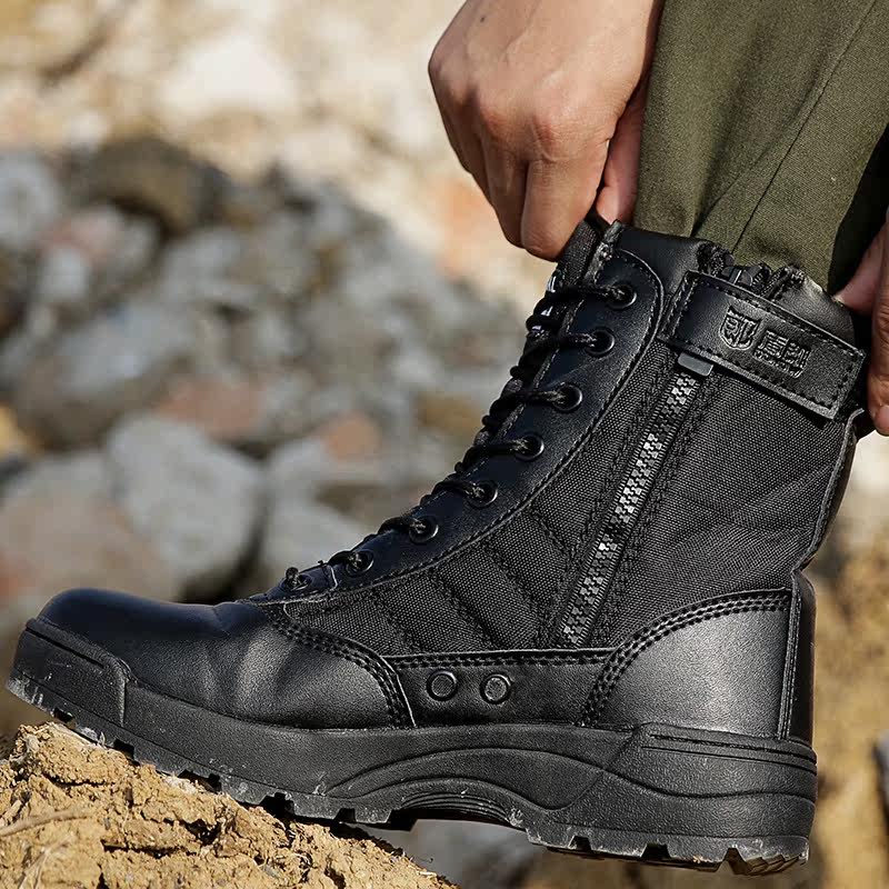 Bottes militaires pour homme - encapsulé - Ref 1398358 Image 1