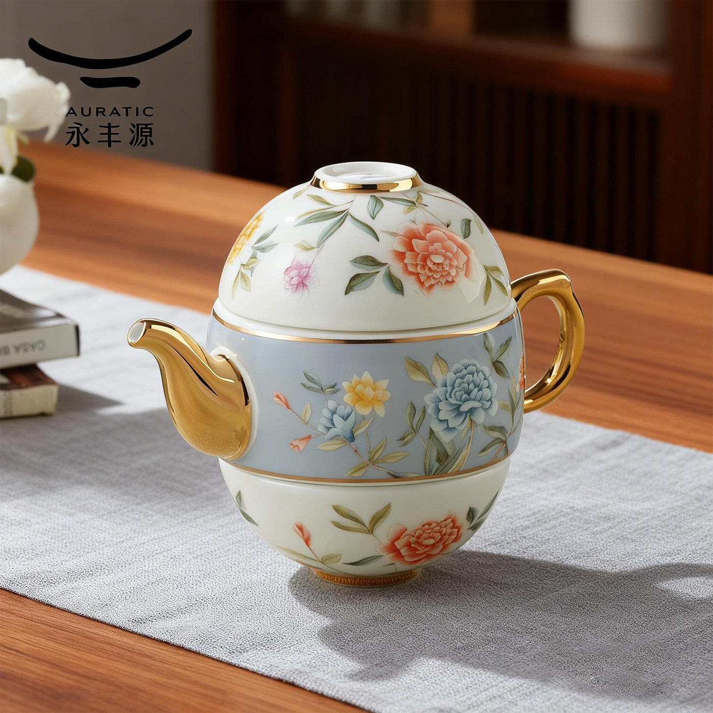 国瓷永丰源4头旅行茶具套装便携