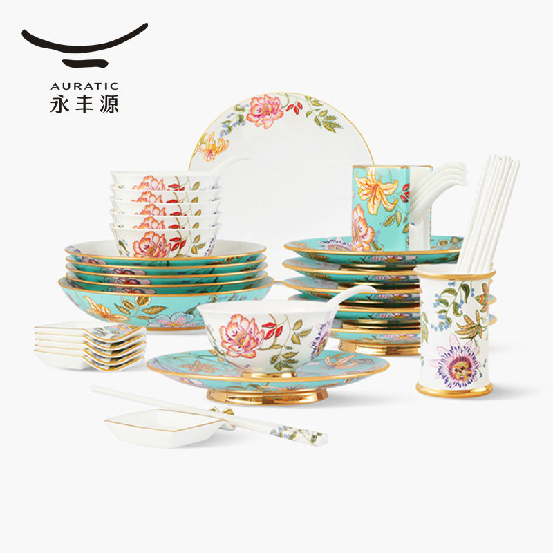 永丰源春暖花开44头餐具