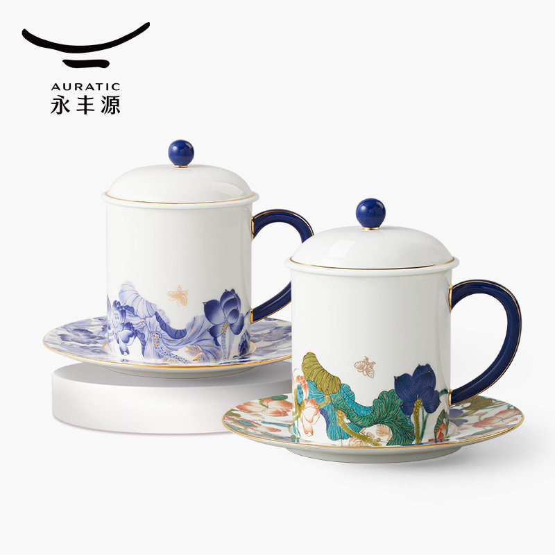 永丰源幸福和鸣中式高端陶瓷茶杯国瓷泡茶杯办公杯水杯马克杯礼物
