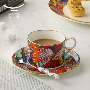 国瓷永丰源 季节礼遇繁花似锦陶瓷茶具套餐咖啡杯下午茶马克杯