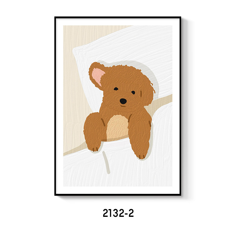 인상 비전 북유럽 스타일 작은 신선한 그림 애완견 장식 그림 코어 B&B 틈새 침실 입구 매달려 그림 심장