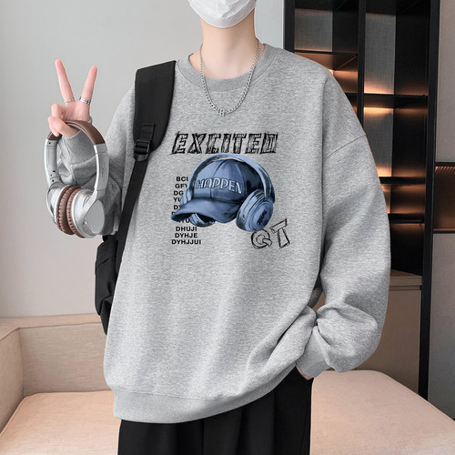 不起球不褪色不缩水长袖圆领卫衣