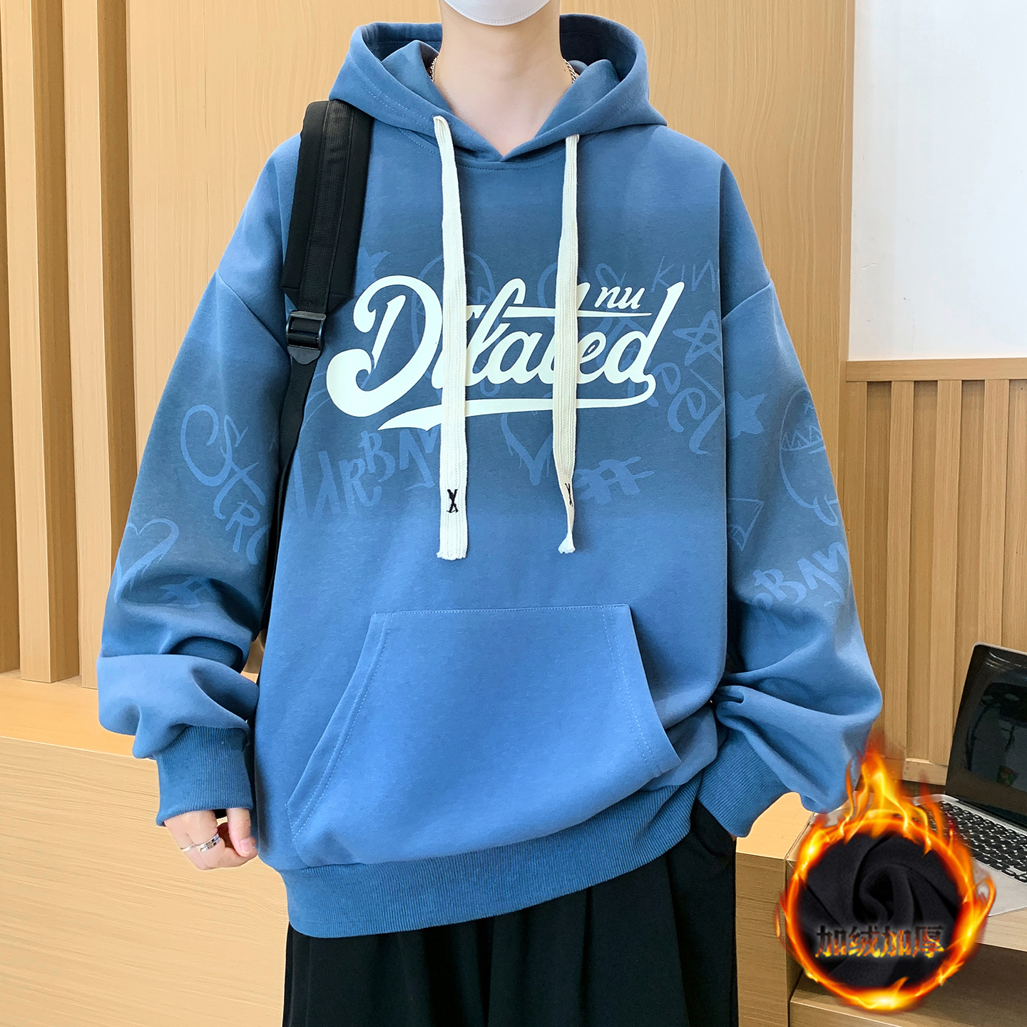 不起球不褪色不缩水加绒加厚卫衣