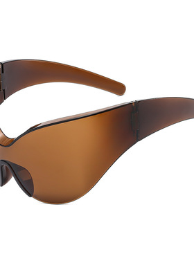 时髦感68193连体欧美小众个性墨镜男女时尚未来风韩版太阳镜