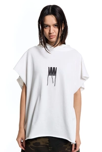 orm同款 泰国潮牌 连帽卫衣T恤 白色纯棉mmm短袖 mattermakers