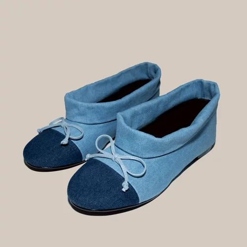 泰国小众 brave shoes 牛仔拼接小靴子单鞋