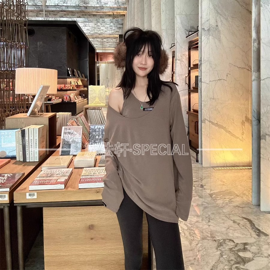 纯色上衣套装女款2025新款