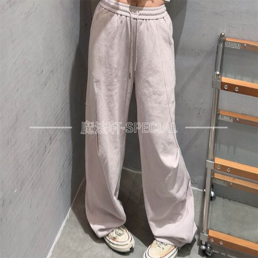 秋季新款高腰显瘦阔腿卫裤女