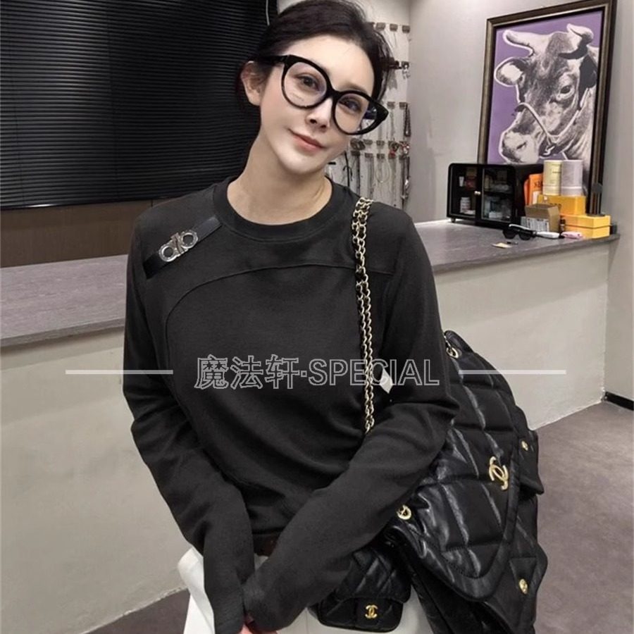 简约长袖T恤女2025新款