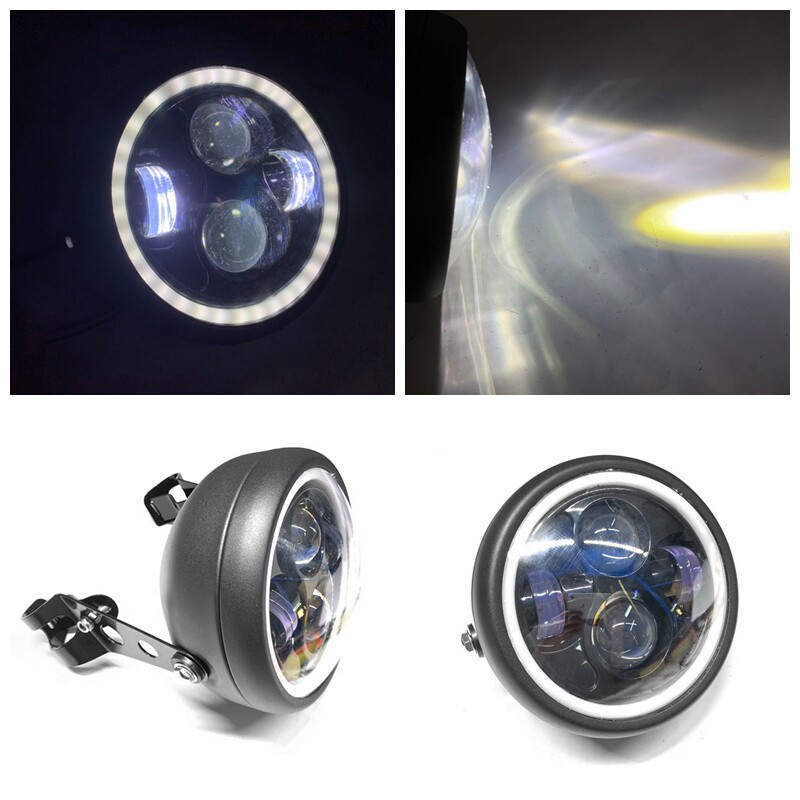 BENDA 250 400 헤드라이트 수정에 적합 LONGJIA VKA 250 HARLEY 883 오토바이 LED 헤드라이트 어셈블리