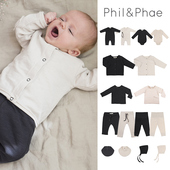 到手5折Phil 子 婴幼儿童纯色包屁衣哈衣上衣裤 phae SS25新款