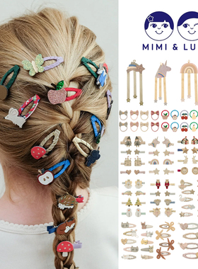 英国MIMI and LULA AW25新款儿童发夹头饰彩色甜美公主配饰头绳女