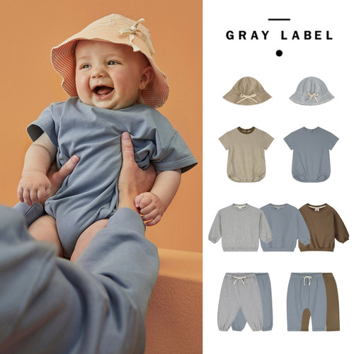 荷兰Gray Label 26SS春夏新款婴童卫衣裤子短袖T恤休闲百搭