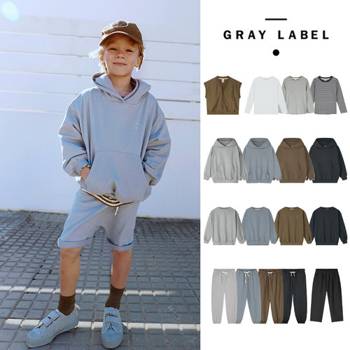 AW26上新 荷兰Gray Label现货儿童卫衣卫裤加绒男女童卫衣套装