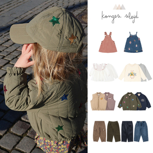 长裤 丹麦Konges 婴儿童T恤上衣衬衫 AW25新款 马甲有机棉秋冬 Slojd