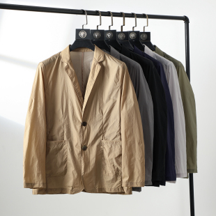 春夏男户外高端皮肤衣西服外套 防水透气UPF50 仅100G 薄如蝉翼