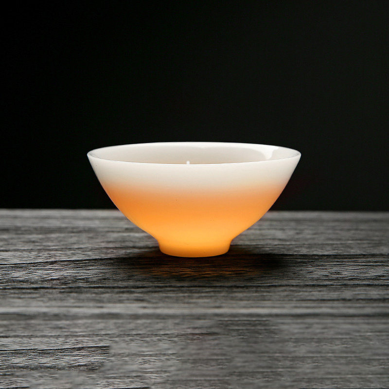 璞玉瓷茶杯高档自用易清洗德化白瓷亮釉红茶岩茶功夫茶具泡茶杯子