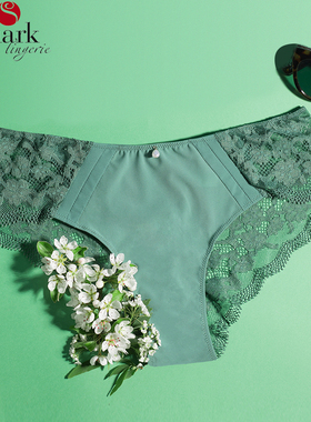 SELMARK21新品欧洲进口蕾丝美臀奢华内裤女中腰三角裤30805