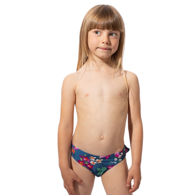 Selmark欧洲进口2-6岁女童时尚三角泳裤沙滩比基尼印花单裤BK993