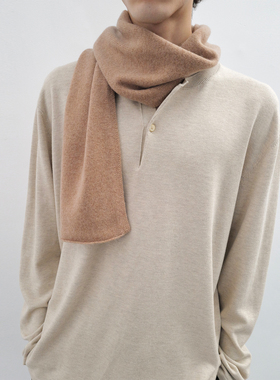 「臻选礼遇」高端金标苏格兰小山羊绒围巾冬季保暖百搭HUNTINGOLD