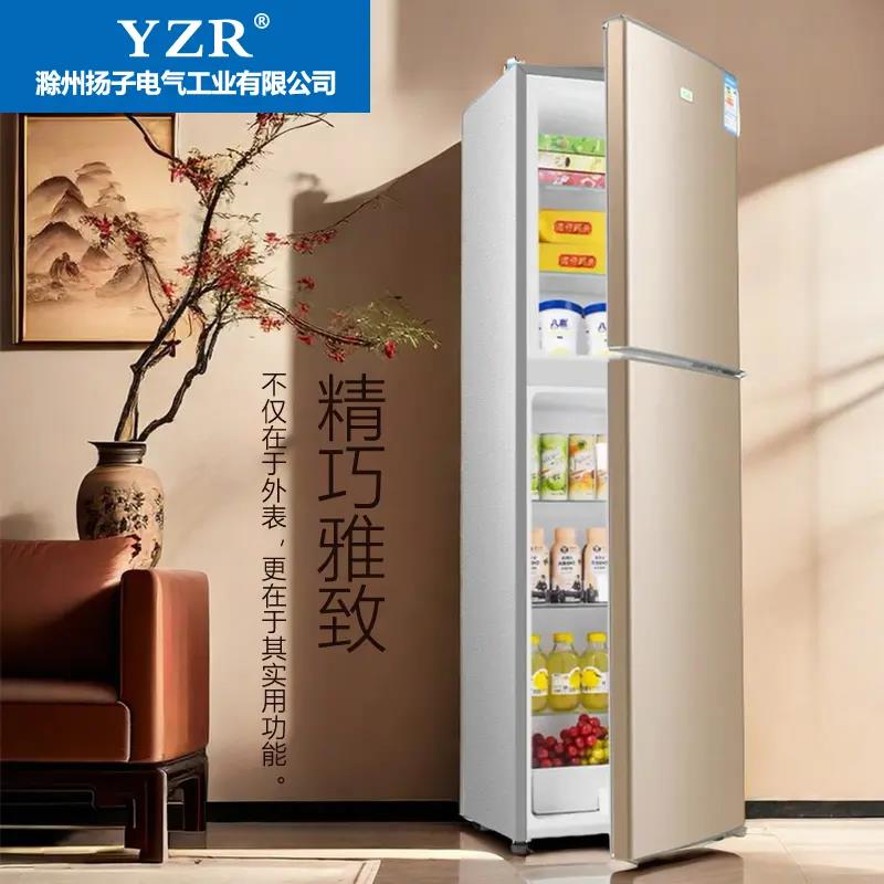 小户型家用小型一级能效冰箱双门式大容量超薄168升出租屋专用4人