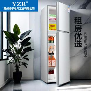 出租屋小型家用节能小冰箱两层急冻冰棒保鲜冷藏两用一体2-3人用1