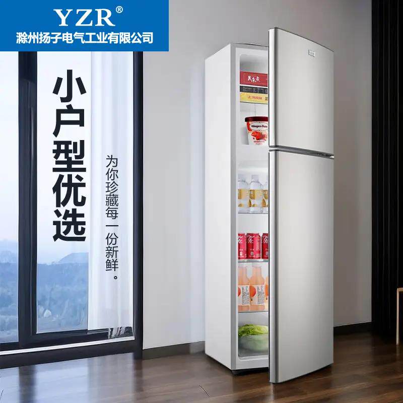 小户型家用一级能效冰箱双门式大型大容量超薄出租房冷藏冷冻制冰