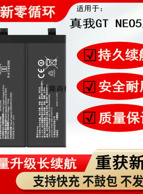 适用于Realme真我GT NEO5电池真我 neo5se原装电池BLP985/991