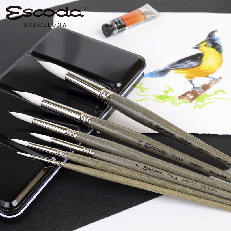 西班牙制造笔皇珍珠白吸水好尼龙