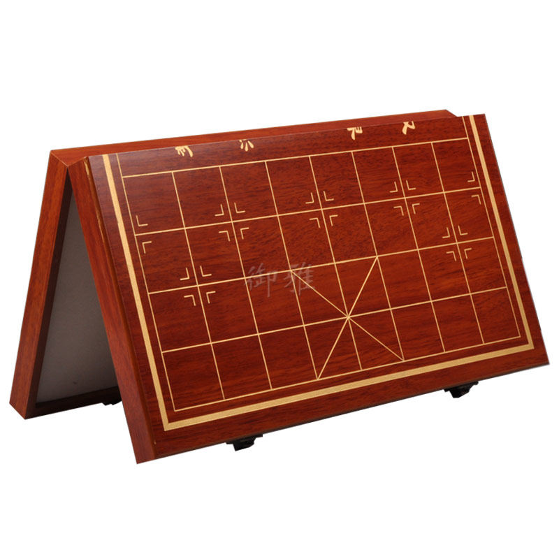 御雅 折叠棋盘中国象棋木质盘内部可收纳棋子多种规格尺寸可定制