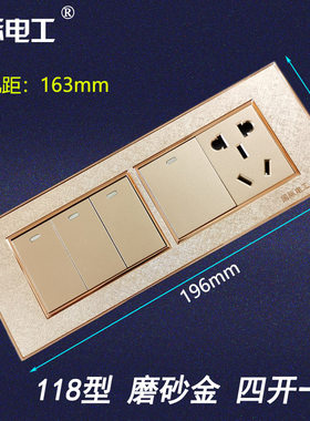 国际电工118型插座墙壁开关