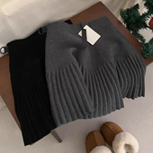 秋冬季 现 孕妇新款 加厚简约百褶裙针织羊毛无托腹可调节半身短裙