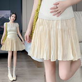 休闲孕妇装 裙夏季 托腹反光a字裙半身孕妇短裙裤 孕妇半身裙夏季