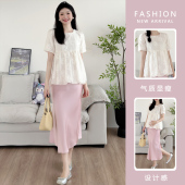 2026法式 提花可爱俏皮感孕妇娃娃衫