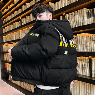 羽绒服男短款2023新款韩版潮流青年潮牌衣服加厚冬季男士棉衣外套