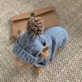 宠物衣服秋冬装 小型犬比熊博美约克夏猫咪狗狗保暖两脚 毛衣套装