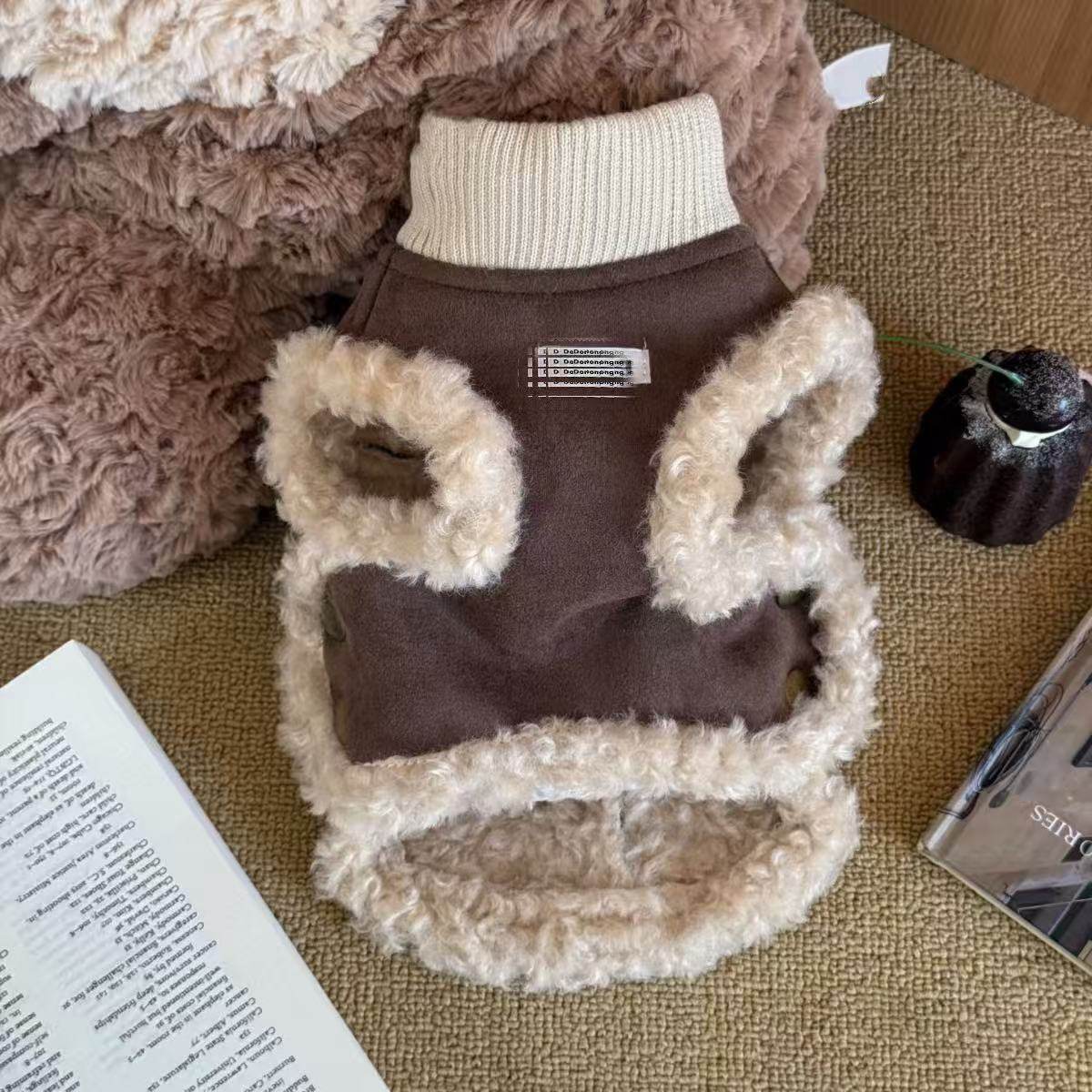 狗狗衣服秋冬款宠物棉服泰迪比熊博美雪纳瑞小型犬猫咪加厚保暖