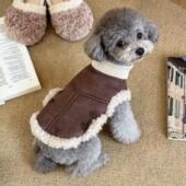 狗狗衣服秋冬款 宠物棉服泰迪比熊博美雪纳瑞小型犬猫咪加厚保暖