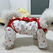 腿套护腿小型犬四季 春夏防脏防虫轻薄四脚裤 衣服 遛弯裤 狗狗防尘裤