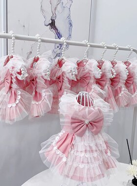 手作款洛丽塔公主风连衣裙按扣设计仙女风狗狗猫咪初秋衣服新款