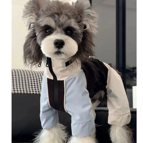 猫咪冲锋衣户外宠物潮牌泰迪比熊雪纳瑞法斗狗狗猫咪秋冬保暖衣服